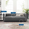 Conjure Channel Tufted Velvet Sofa / EEI-3885