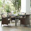 Conduit 5 Piece Outdoor Patio Wicker Rattan Set / EEI-3893