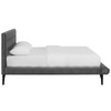 Julia Queen Biscuit Tufted Performance Velvet Platform Bed / MOD-6008