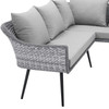 Endeavor Outdoor Patio Wicker Rattan Sectional Sofa / EEI-4658
