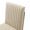 Indulge Channel Tufted Fabric Dining Chair / EEI-4652