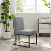 Indulge Channel Tufted Fabric Dining Chair / EEI-4652