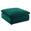 Commix Down Filled Overstuffed Performance Velvet Ottoman / EEI-4365