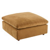 Commix Down Filled Overstuffed Performance Velvet Ottoman / EEI-4365