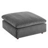 Commix Down Filled Overstuffed Performance Velvet Ottoman / EEI-4365