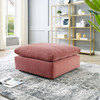 Commix Down Filled Overstuffed Performance Velvet Ottoman / EEI-4365