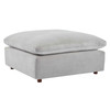 Commix Down Filled Overstuffed Performance Velvet Ottoman / EEI-4365