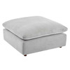 Commix Down Filled Overstuffed Performance Velvet Ottoman / EEI-4365