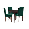 Prosper 5 Piece Upholstered Velvet Dining Set / EEI-4291