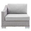 Conway Sunbrella® Outdoor Patio Wicker Rattan 9-Piece Sectional Sofa Set / EEI-4360