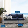 Conway Sunbrella® Outdoor Patio Wicker Rattan Sofa / EEI-3974