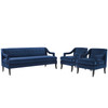 Concur Living Room Set Performance Velvet Set of 3 / EEI-4025