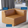Mingle Vegan Leather Right-Arm Chair / EEI-4622
