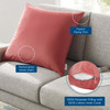 Enhance 24" Performance Velvet Throw Pillow / EEI-4701