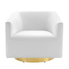 Twist Accent Lounge Performance Velvet Swivel Chair / EEI-4626