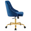 Distinct Tufted Swivel Performance Velvet Office Chair / EEI-4368