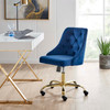 Distinct Tufted Swivel Performance Velvet Office Chair / EEI-4368