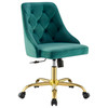 Distinct Tufted Swivel Performance Velvet Office Chair / EEI-4368