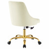 Distinct Tufted Swivel Performance Velvet Office Chair / EEI-4368