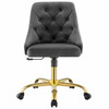 Distinct Tufted Swivel Performance Velvet Office Chair / EEI-4368