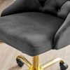 Distinct Tufted Swivel Performance Velvet Office Chair / EEI-4368