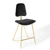 Ponder Performance Velvet Bar Stool / EEI-3880