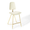 Ponder Performance Velvet Bar Stool / EEI-3880