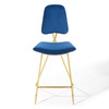 Ponder Performance Velvet Bar Stool / EEI-3880