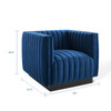 Conjure Channel Tufted Performance Velvet Accent Armchair / EEI-3884