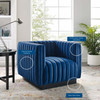 Conjure Channel Tufted Performance Velvet Accent Armchair / EEI-3884