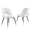 Rouse Performance Velvet Dining Side Chairs - Set of 2 / EEI-4599