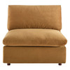 Commix Down Filled Overstuffed Performance Velvet Armless Chair / EEI-4367