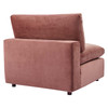 Commix Down Filled Overstuffed Performance Velvet Armless Chair / EEI-4367