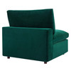 Commix Down Filled Overstuffed Performance Velvet Armless Chair / EEI-4367