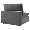 Commix Down Filled Overstuffed Performance Velvet Armless Chair / EEI-4367