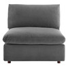 Commix Down Filled Overstuffed Performance Velvet Armless Chair / EEI-4367