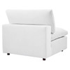 Commix Down Filled Overstuffed Performance Velvet Armless Chair / EEI-4367