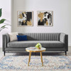 Devote Channel Tufted Performance Velvet Sofa / EEI-4720