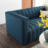 Reflection Channel Tufted Upholstered Fabric Sofa / EEI-3881