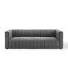 Reflection Channel Tufted Upholstered Fabric Sofa / EEI-3881