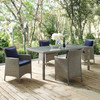 Conduit 5 Piece Outdoor Patio Wicker Rattan Dining Set / EEI-3894