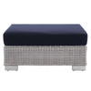 Conway Sunbrella® Outdoor Patio Wicker Rattan Ottoman / EEI-3971