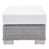 Conway Sunbrella® Outdoor Patio Wicker Rattan Ottoman / EEI-3971