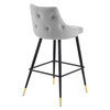 Adorn Performance Velvet Bar Stool / EEI-3909