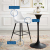 Adorn Performance Velvet Bar Stool / EEI-3909