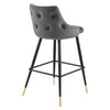 Adorn Performance Velvet Bar Stool / EEI-3909