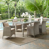 Conduit 7 Piece Outdoor Patio Wicker Rattan Dining Set / EEI-4015