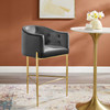 Savour Tufted Performance Velvet Bar Stool / EEI-3911