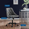 Distinct Tufted Swivel Vegan Leather Office Chair / EEI-4370