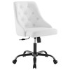 Distinct Tufted Swivel Vegan Leather Office Chair / EEI-4370